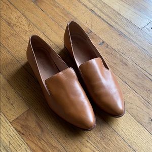Madewell saddle brown loafers size 8